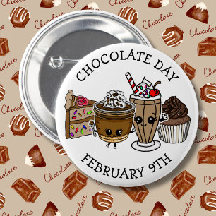 Badge Rond 5 Cm Journée du chocolat - 9 février