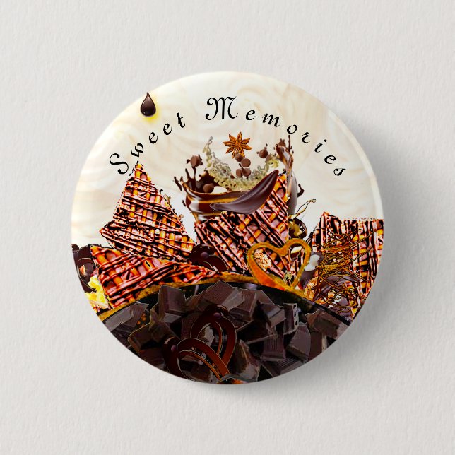 BADGE ROND 5 CM JOURNÉE DU SOLEIL DOUCE ! :) (Devant)