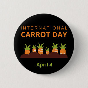 Badge Rond 5 Cm Journée internationale de la carotte 4 avril