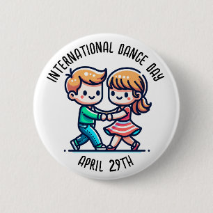 Badge Rond 5 Cm Journée internationale de la danse   29 avril
