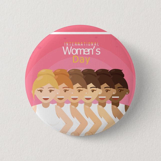 Badge Rond 5 Cm Journée internationale de la femme (Devant)