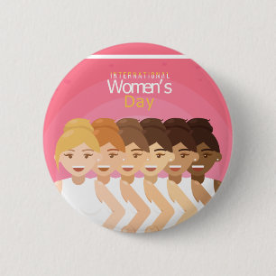 Badge Rond 5 Cm Journée internationale de la femme