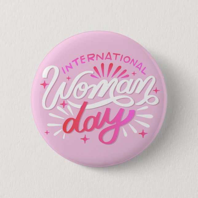Badge Rond 5 Cm Journée internationale de la femme (Devant)