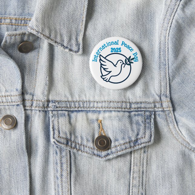 Badge Rond 5 Cm Journée internationale de la paix (En situation)