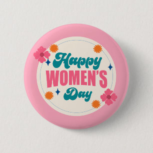 Badge Rond 5 Cm Journée internationale des femmes bouton tendance