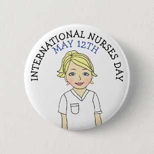 Badge Rond 5 Cm Journée internationale des infirmières et infirmie