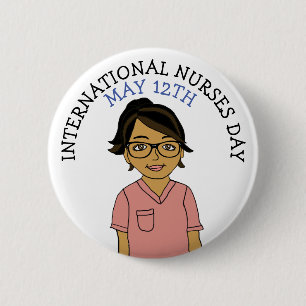 Badge Rond 5 Cm Journée internationale des infirmières et infirmie