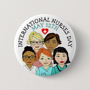 Badge Rond 5 Cm Journée internationale des infirmières et infirmie