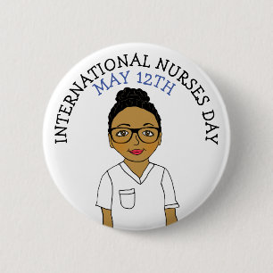 Badge Rond 5 Cm Journée internationale des infirmières et infirmie