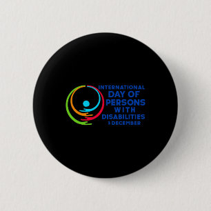 Badge Rond 5 Cm Journée internationale des personnes handicapées 2