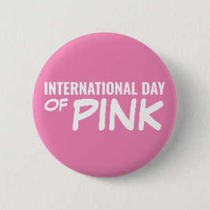 Badge Rond 5 Cm Journée internationale du rose