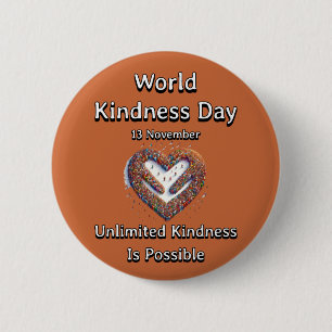 Badge Rond 5 Cm Journée mondiale de la gentillesse. Une gentilless