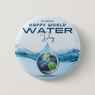 Badge Rond 5 Cm Journée mondiale de l'eau