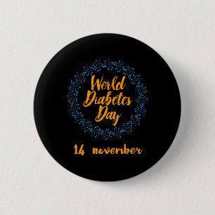 Badge Rond 5 Cm Journée mondiale du diabète
