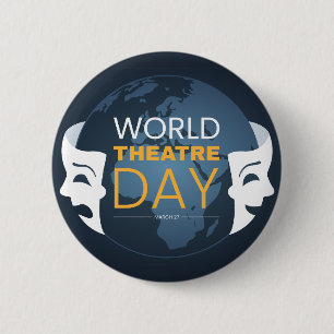 Badge Rond 5 Cm Journée mondiale du théâtre