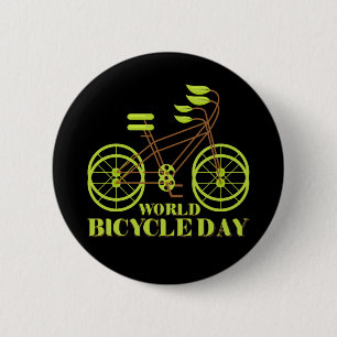Badge Rond 5 Cm Journée mondiale du vélo