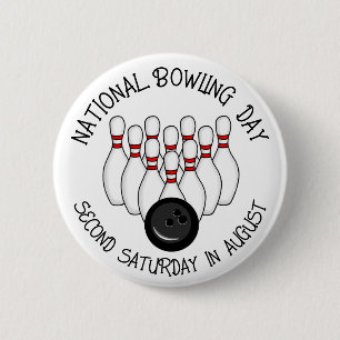 Badge Rond 5 Cm Journée nationale de bowling