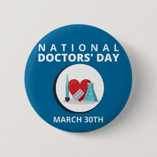 Badge Rond 5 Cm Journée nationale des médecins