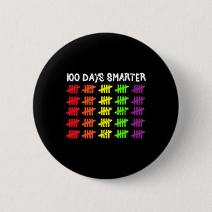 Badge Rond 5 Cm Jours Comptage Plus Intelligent Marques De Hachage
