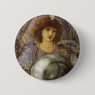 Badge Rond 5 Cm Jours de création, premier jour par Burne Jones