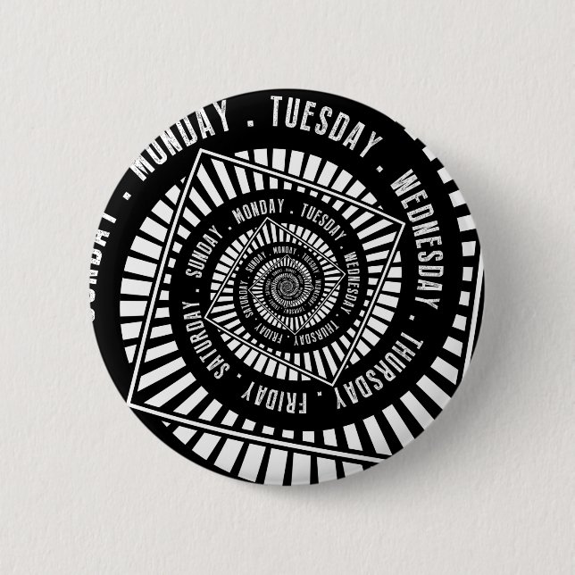 Badge Rond 5 Cm Jours de la semaine (Devant)