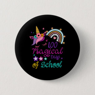 Badge Rond 5 Cm Jours Magiques De L'École Arc En Ciel Professeur U
