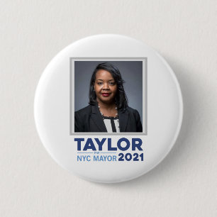 Badge Rond 5 Cm Joycelyn Taylor pour le maire de New York 2021