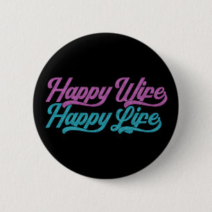 Badge Rond 5 Cm Joyeuse Fête des Mères de la Bonne Fête des Fem