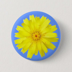 Badge Rond 5 Cm Joyeuse image Jaune Dandelion