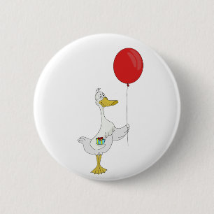 Badge Rond 5 Cm Joyeuse Oie d'anniversaire