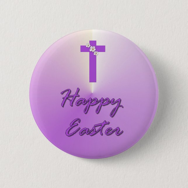 Badge Rond 5 Cm Joyeuses Pâques (Devant)