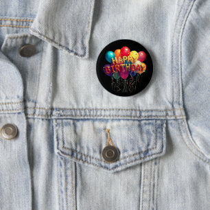 BADGE ROND 5 CM JOYEUX ANNIVERSAIRE