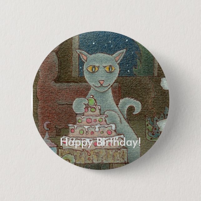 Badge Rond 5 Cm Joyeux anniversaire ! (Devant)