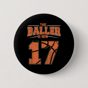 Badge Rond 5 Cm Joyeux Anniversaire 17 Anniversaire Bysketbyll Boy