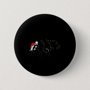 Badge Rond 5 Cm Joyeux baiser mon chat en colère Noël drôle sarcas