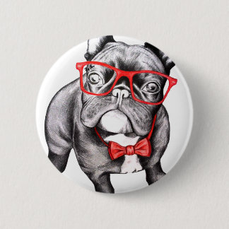 Badge Rond 5 Cm Joyeux chien