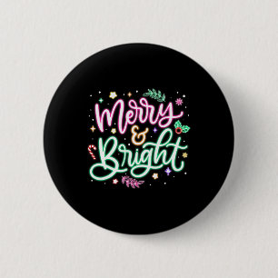 Badge Rond 5 Cm Joyeux et brillant Noël Noël Noël Noël Noël Fantas