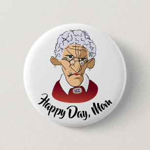 Badge Rond 5 Cm Joyeux Jour, Humour de la Fête des mères