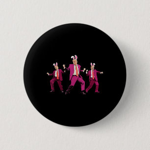Badge Rond 5 Cm Joyeux lapin de Pâques Chasse de printemps oeufs R