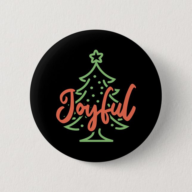 Badge Rond 5 Cm Joyeux Mignonne Noël Saison de Noël Cadeau (Devant)