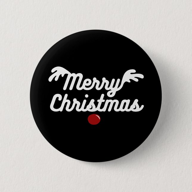 Badge Rond 5 Cm Joyeux Noël (Devant)