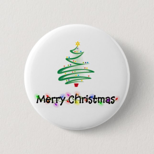 Badge Rond 5 Cm Joyeux Noël (Devant)