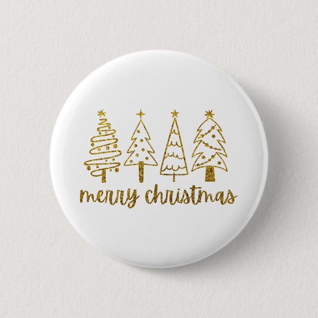 Badge Rond 5 Cm Joyeux Noël (Devant)