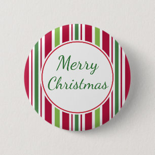 Badge Rond 5 Cm Joyeux Noël Bonbon fête Bouton Pin Cadeau