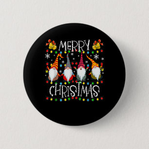 Badge Rond 5 Cm Joyeux Noël Noël Noël Noël Lumière Famille Gnome X