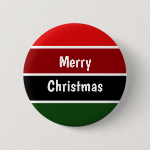 Badge Rond 5 Cm Joyeux Noël Rouge Et Vert