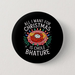 Badge Rond 5 Cm Joyeux Noël Tout ce que je veux pour Noël Bhature 