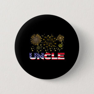 Badge Rond 5 Cm Joyeux Nouvel An 2025 Uncle American Flag Family F
