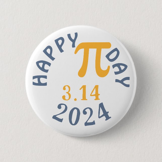 Badge Rond 5 Cm Joyeux Pi Day 3.14 2023 (Devant)