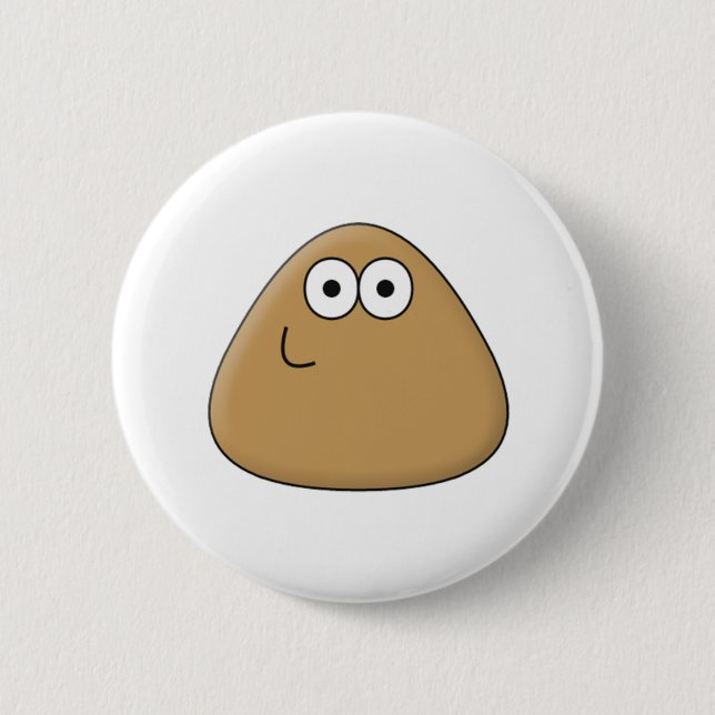Badge Rond 5 Cm Joyeux Pou - Bouton (Devant)